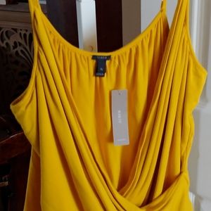 J.Crew Bodysuit Gold Nwt XL